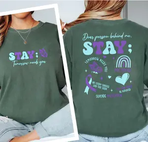 Minimalist Gold Suicide Awareness Shirt • Support Prevention, Survivors & Hope • Wear to Inspire and Save Lives