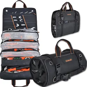 Men's tool roll, Tool roll up bag, Roll up tool bag, Tool roll organizer, Mechanic Tool roll bags,  tool roll bag, Wrench roll up pouch, Electricians wrench roll for