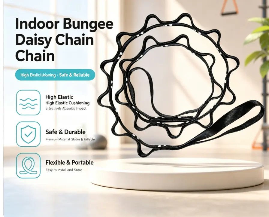 Tali Sambungan Daisy Nilon 150cm, Aksesori Yoga Udara Guna Rumah, Serasi untuk Hammock Yoga, Kain Sutera Udara & Ayunan Kecergasan