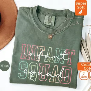 Comfort Colors® Infant Squad Shirt, Daycare Teacher Shirts, Infant Teacher Tee, Gift for Toddler Squad, Gift For Daycare Provider T-shirt