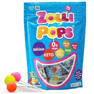 Clean Teeth Pops Sugar Free Candy, Dye-Free Lollipops - Keto & Diabetic-Friendly, Dentist-Approved Treats for Kids (Natural Fruit Flavors, 6 oz)