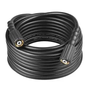 TOOLCY 3400 PSI Pressure Washer Hose, 1/4" Kink Resistant Power Washer Hose M22 Replacement for Ryobi, Troy Bilt, Greenworks, CRAFTSMAN High Pressure Washers