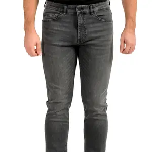 Hugo Boss Men's Tapered Fit Gray Wash Straight Jeans US 31/34 IT 31/34