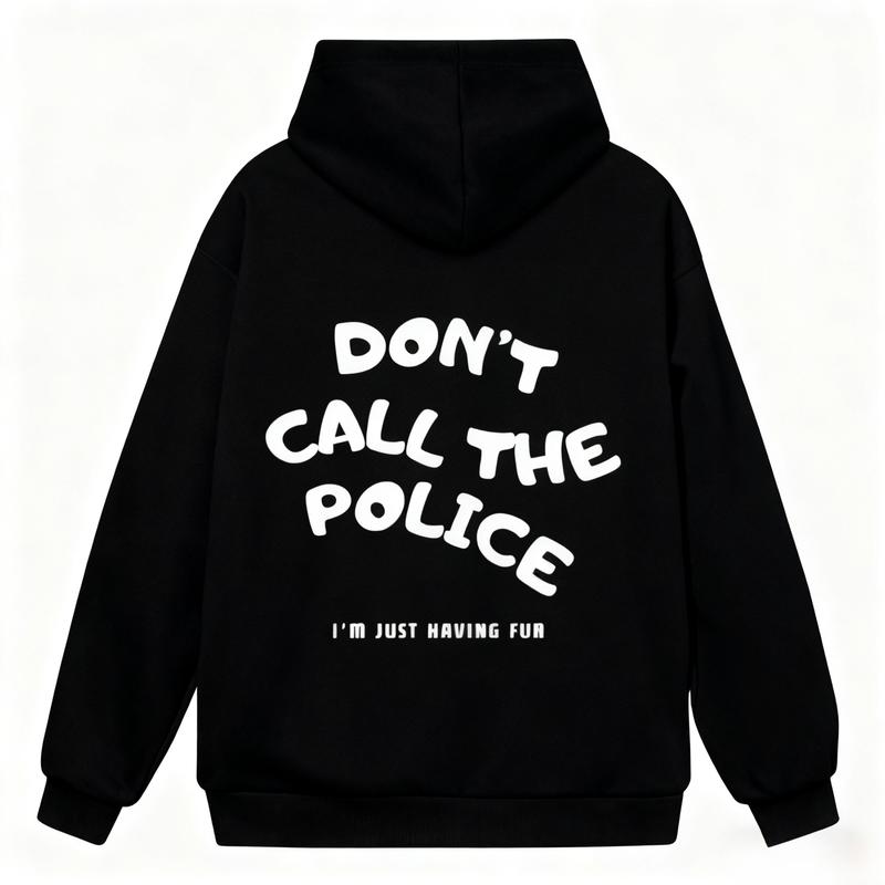 Don't Call The Police Biker Hoodie, Racing Motorcycle Sweatshirt, Men's Motorcycle Accessories, Stylish Hoodie for Riders, Casual Biker Wear