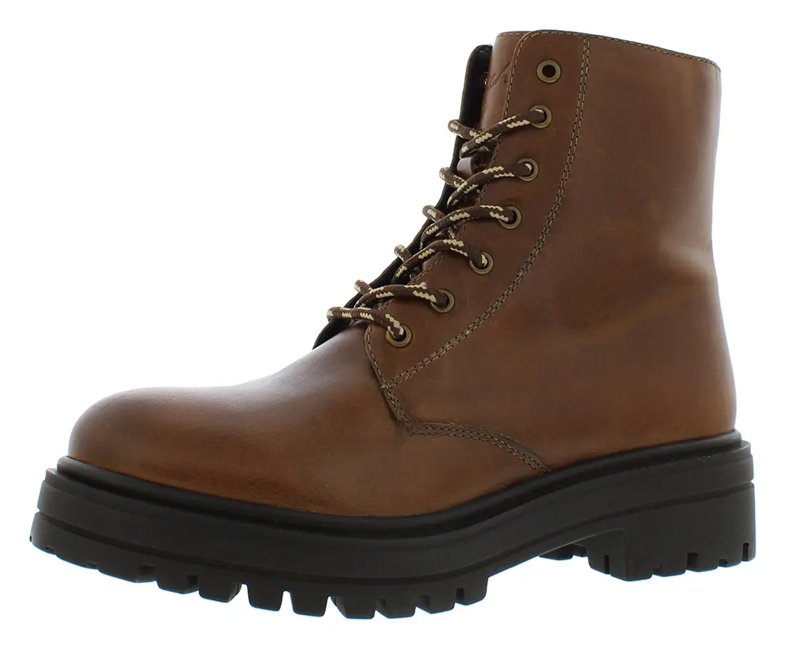 Skechers Teen Rider Boot Womens Shoes, Footwear, Walking Shoes, Dark Brown, Laces, Casual Wear