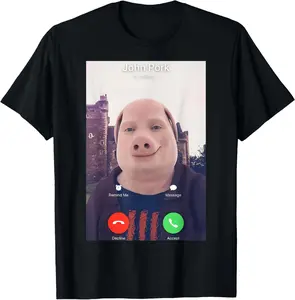 100% Cotton John Pork Is Calling T-Shirt