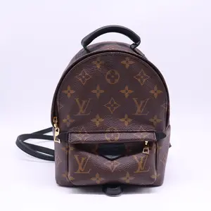 Pre-owned Louis Vuitton Canvas  Backpacks Palm Springs Backpack Monogram Mini Twins B21817