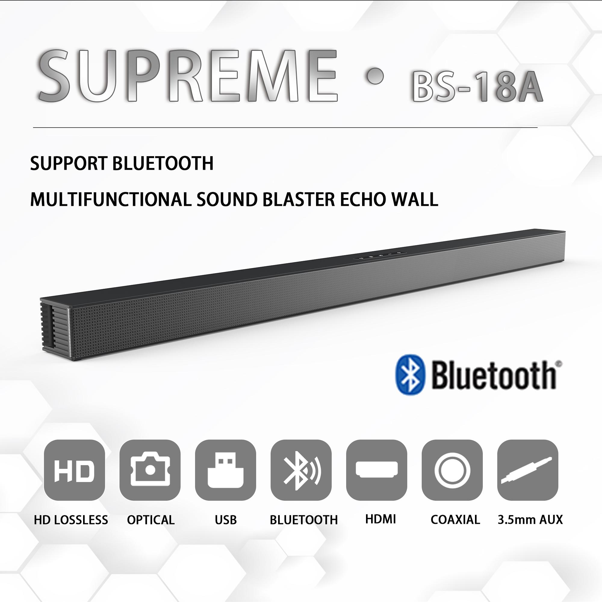 Sound Box, Bluetooth 5.0 Soundbar Speaker, Home Theater 3D Soundbars Bass Subwoofer With ARC,OPT,Coaxial Line Remote Control