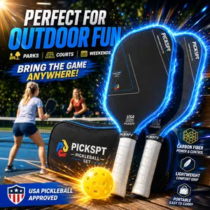 Carbon Fiber Pickleball Paddle with Ergonomic Grip, Comfortable Hold & Precise Control for Beginner to Advanced Players