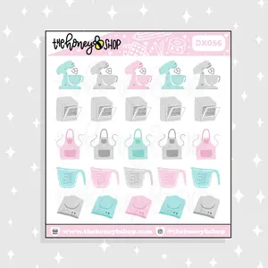 Baking & Cooking Tools Doodle Sticker