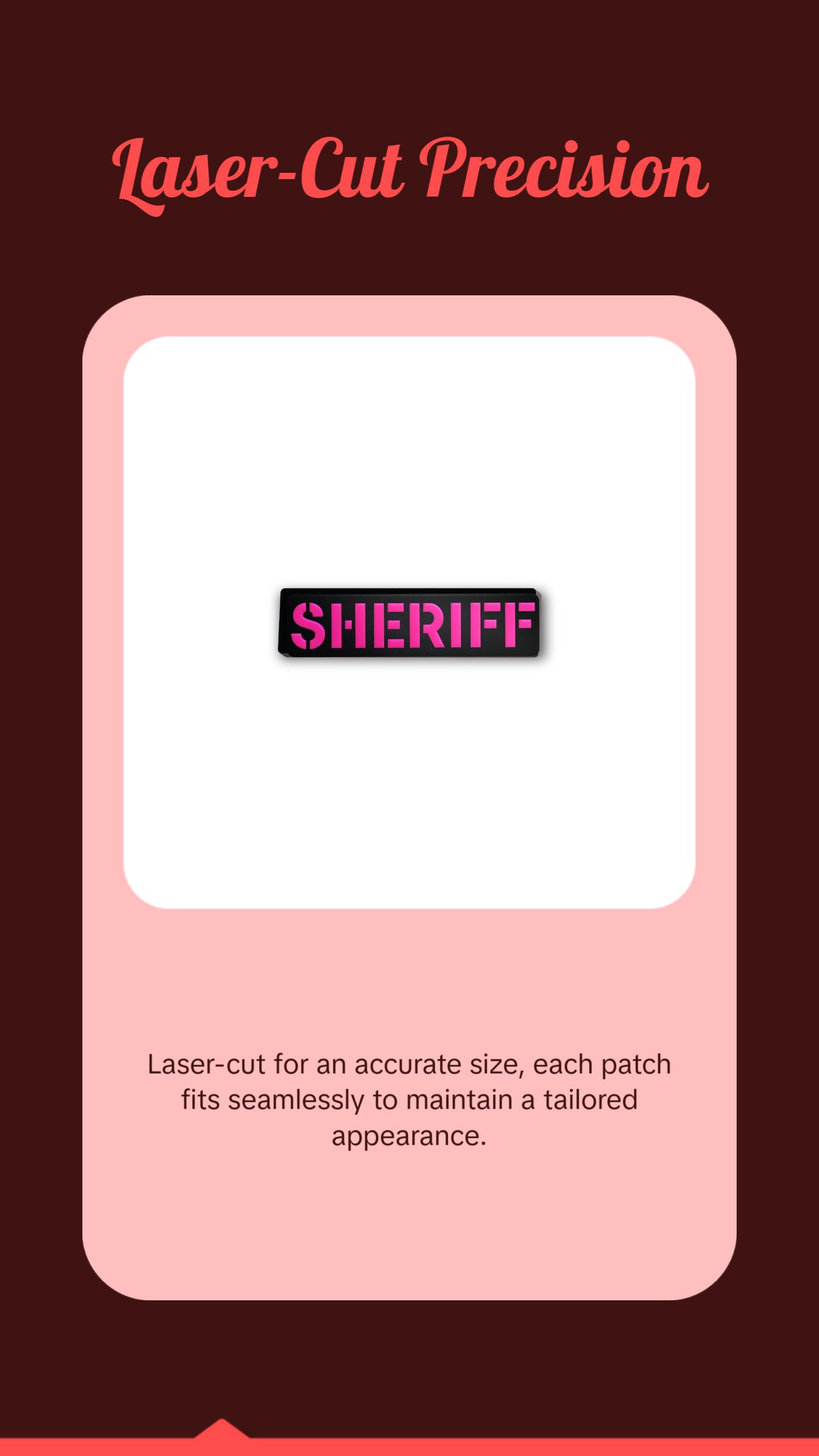 [SHERIFF] Operator PVC Patch [BLK/PNK]