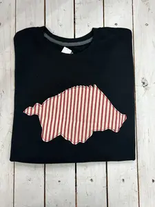 Stitched Razorback Sweatshirt - Black