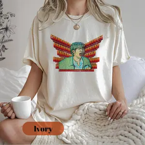 Vintage Folk Music Graphic T-Shirt - Retro Orange Juice Lyrics Inspired Oversized Tee - Indie Artist Sketch Merch Shirt - Premium Cotton Concert Style Top - Aesthetic Fan Gift