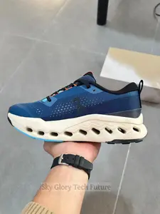 Deep Blue Performance Runners - Durable Mesh & Cloud Cushioning for Urban Exploration