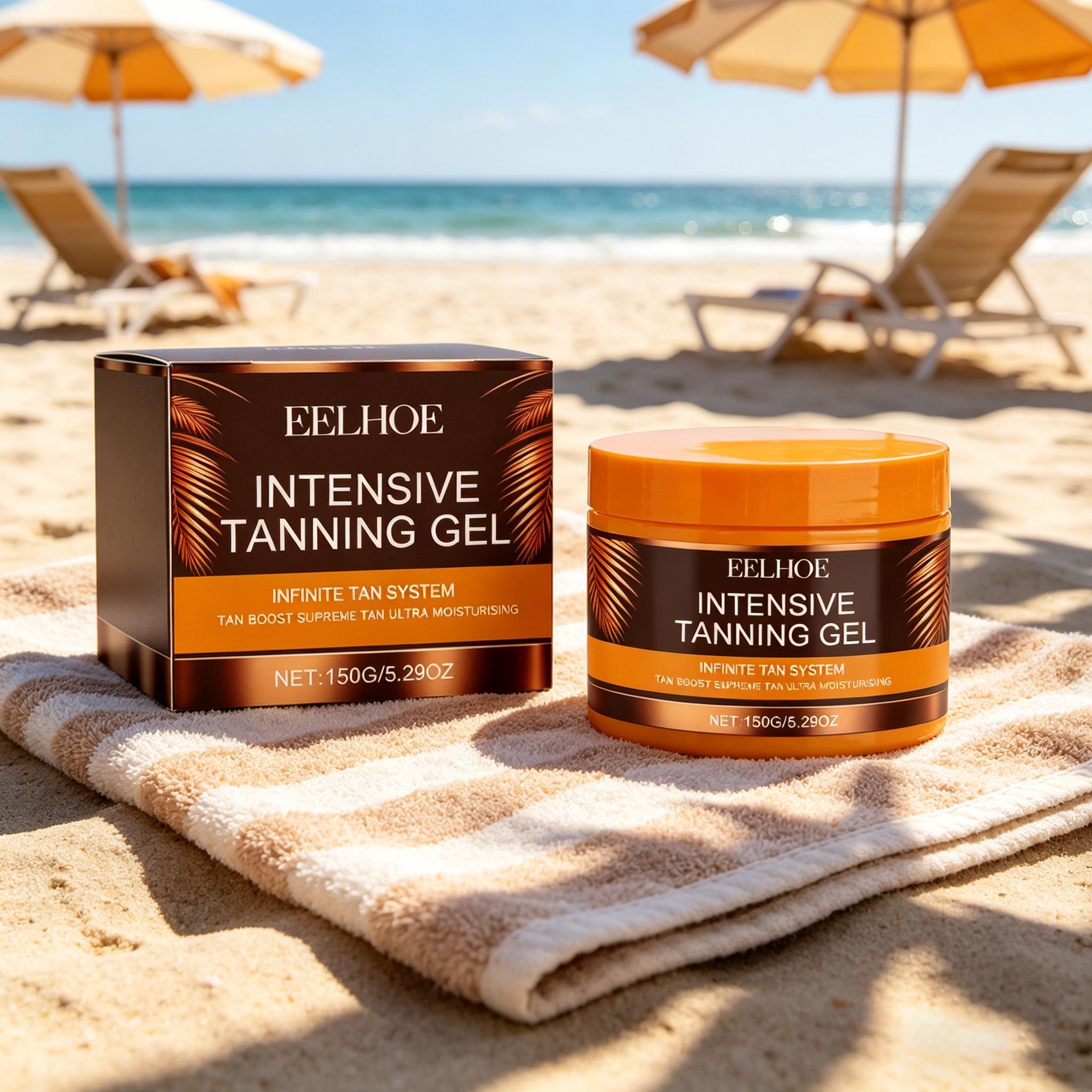 Intensive Tanning Gel for Natural Bronze | Fast Absorb, Non-Greasy, Smooth Application