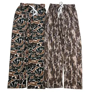 Adult Men Camo Pajamas Pant Hunting Clothes Men Home Clothes Winter Bottom