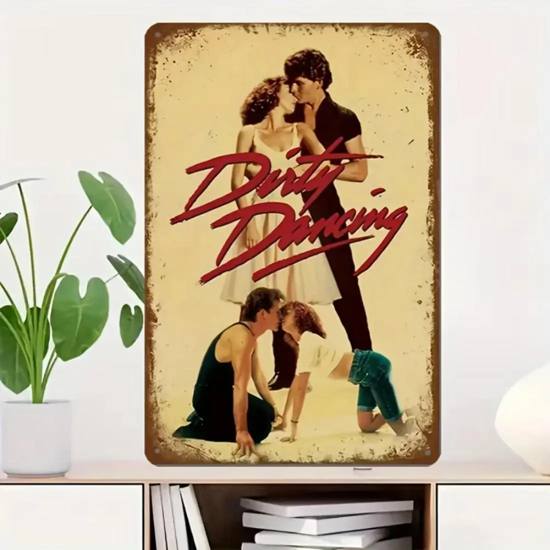 Vintage Dirty Dancing Movie Poster, Metal Sign, Retro Wall Hanging, Wall Decor for Home Living Room Bedroom, Home Decor