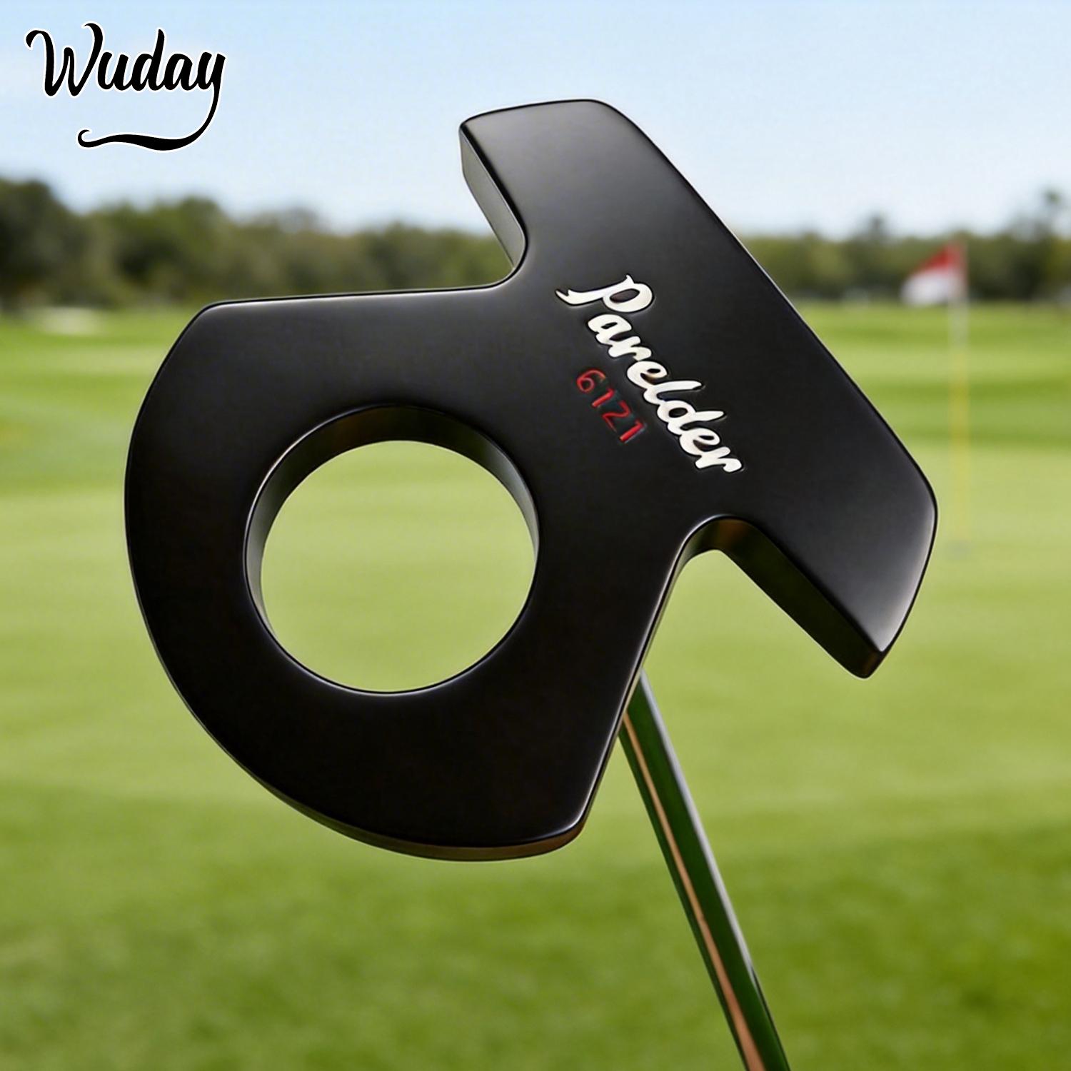 WUDAY Auto-Aligning Stability Golf Putter - Stop Missing Short Putts, Mallet Head with Zinc Alloy & Stainless Steel Shaft, Non-Slip Natural Rubber Grip for Precision Control