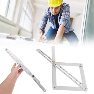 Corner Angle Finder Tool, Corner Angle Finder, Miter Saw Bevel Gauge with Scales for Diagonal Ceiling Profiler, Woodworking Measuring Tool