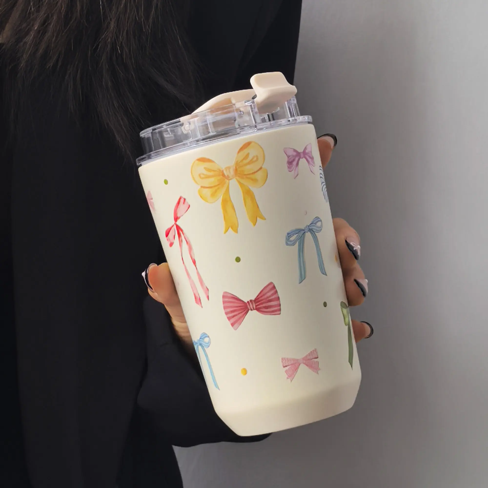 Stainless Steel Insulated Cup 280ML-380ML, Portable Double Layer Thermal Bottle, Double Wall Insulated, Leakproof Insulated Tumbler, Insulated Water Bottle for Hot & Cold Drinks, Gym Office Travel Gift, Insulated Travel Drinkware