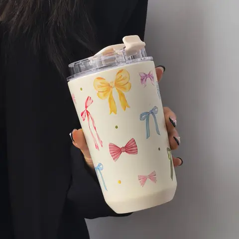 Stainless Steel Insulated Cup 280ML-380ML, Portable Double Layer Thermal Bottle, Leakproof Insulated Tumbler, Insulated Water Bottle for Hot & Cold Drinks, Gym Office Travel Gift, Insulated Travel Drinkware, Traveler Tumbler