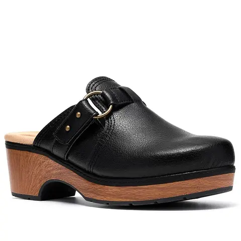 Clarks Collection Leather Clogs -Paizlee Ali
