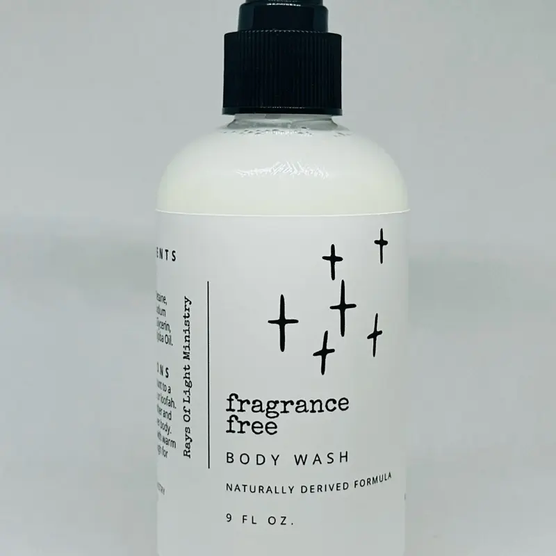 Unscented Pure Aloe & Shea Body Wash (9 oz) – Ultra-Gentle for Sensitive Skin