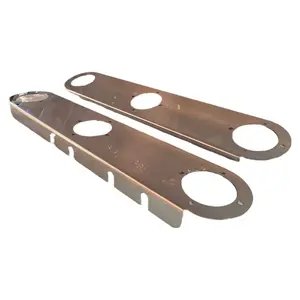 JML Kustoms – Front Peterbilt Radius Style Air Cleaner Brackets with 3 Watermelon Holes