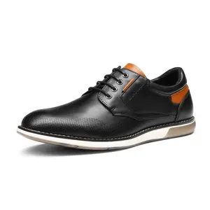 Bruno Marc Versatile Men's Casual Lace-Up Oxford Shoes with Soft Lining and Durable TPR Outsole