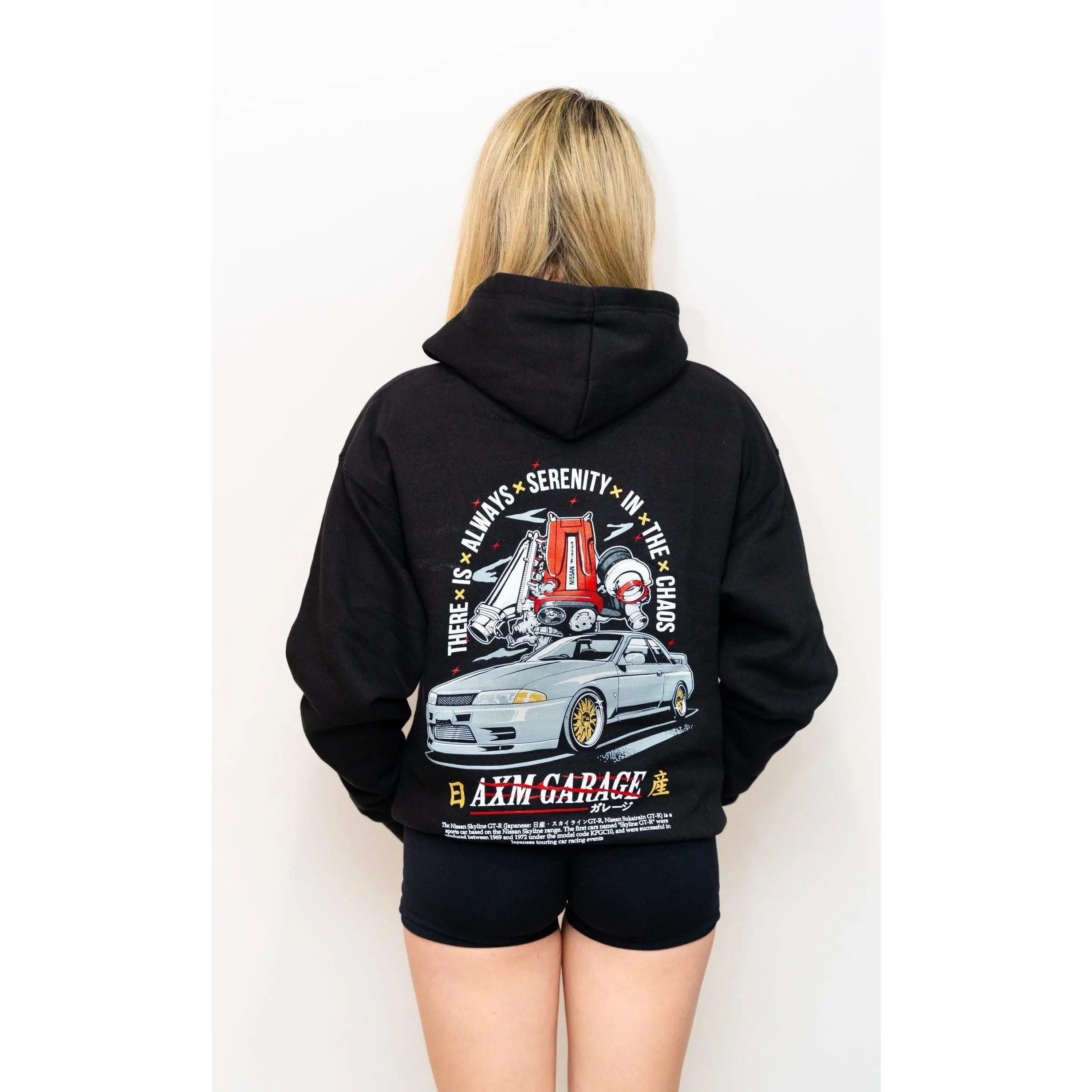 AXM Garage Godzilla GT-R R32 JDM Power Car Hoodie