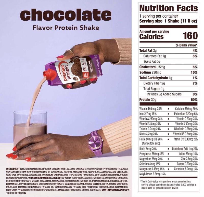 Premier Protein 30g High Protein Shake, Chocolate, 11 fl. oz., 15 pk.