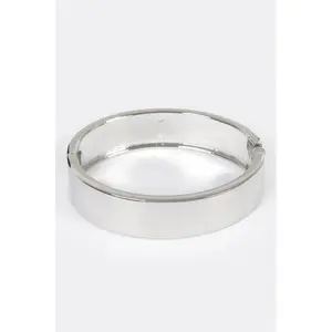 Simple Metal Bangle Bracelet Silver