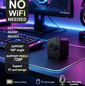 1024P This Camera Records Directly Without Requiring Wi-Fi,, And Features Continuous Loop Recording. It'S Portable, Has a Rechargeable Battery, And Offers a Plug-And-Play Setup, Making It Perfect for Home Security