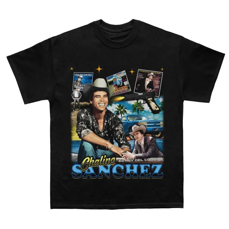 Chalino Sanchez Retro Singer Graphic Gift For Fans T Shirt