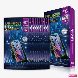 Luminous Glowing Tempered Glass Screen Protector iPhone 14, 14 Pro, 14 Pro Max Shockproof