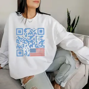 Viral Trump Dance QR Code Sweatshirt And Hoodie, Trendy Outfits, Unisex Cotton Softstyle, Crewneck, Perfect Fit, Ultimate