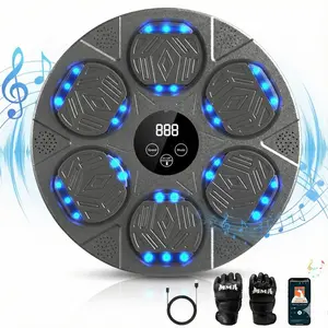 Smart Music Boxing Machine with Bluetooth, Wall-Mounted Punching Target for Home Workout, Stress Relief & Cardio Training for Adults & Kids, Perfect Christmas Gift for Kids