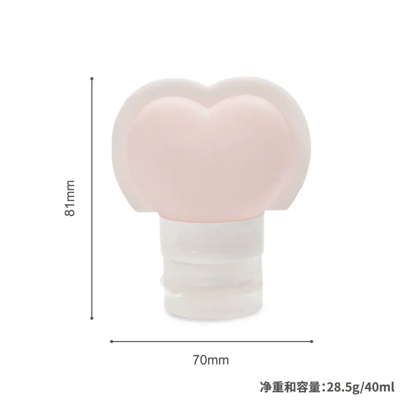 Semi-transparent pink heart shape