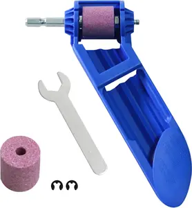 Portable Drill Bit Sharpener Tool - Electric Diamond Grinding Wheel for 2-12.5mm Drill Bits - Fast Sharpening, Blue - DIY & Professional Use