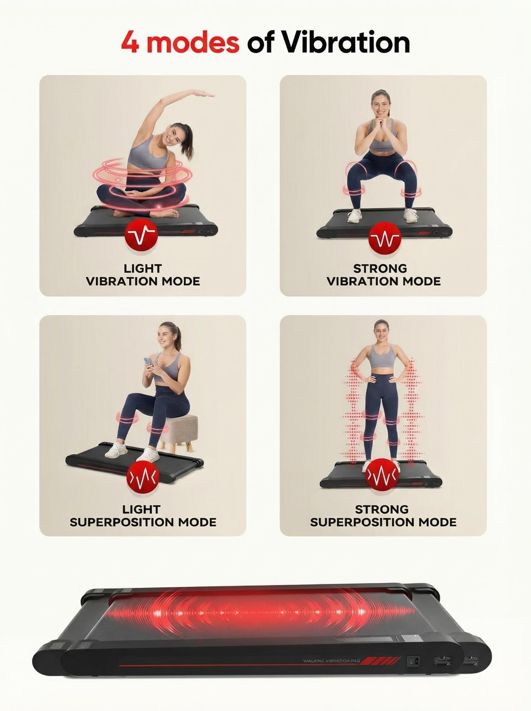 Walking Vibration Pad,Vibrating Plate, Remote Control & APP, Lightweight Under Desk Treadmills For Home & Office,Servo Motor Technology, 3 in 1 Portable Walking Pad Treadmill, 350 Lbs Capacity, 3.8 Mph, 22 Lbs Walking Vibration Pad,Vibrating Plate, Remote Control & APP, Lightweight Under Desk Treadmills For Home & Office,Servo Motor Technology, 3 in 1 Portable Walking Pad Treadmill, 350 Lbs Capacity, 3.8 Mph, 22 Lbs