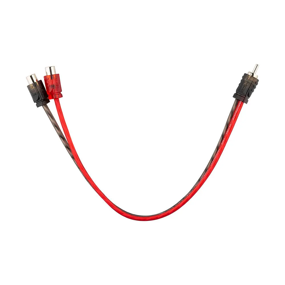 DS18 Level 1 100% OFC RCA Y Connector 1 Male to 2 Female