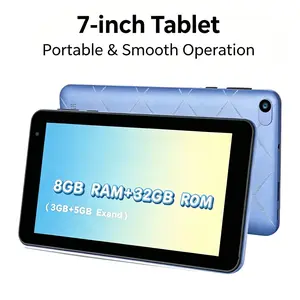 Android 15 Tablet 7 Inches with Case, 8GB RAM (3gb+5gb Expandable), 32GB ROM, New Model