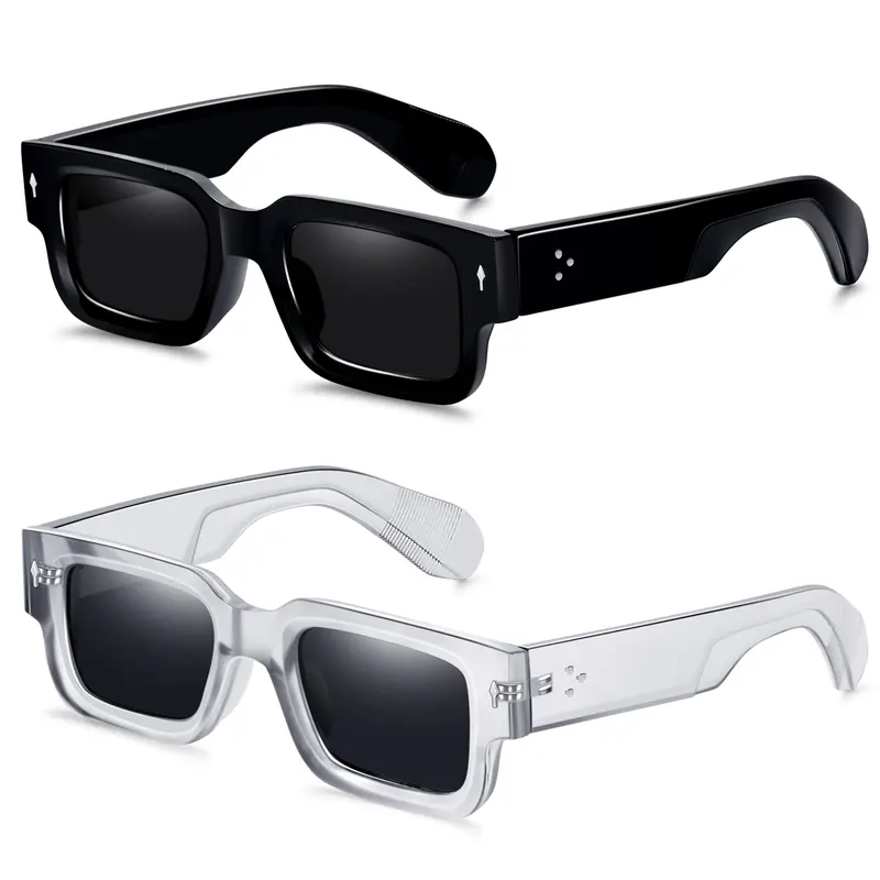 Unisex 2-Piece High Quality Retro Full-Rim Modern Sunglasses  display picture 1
