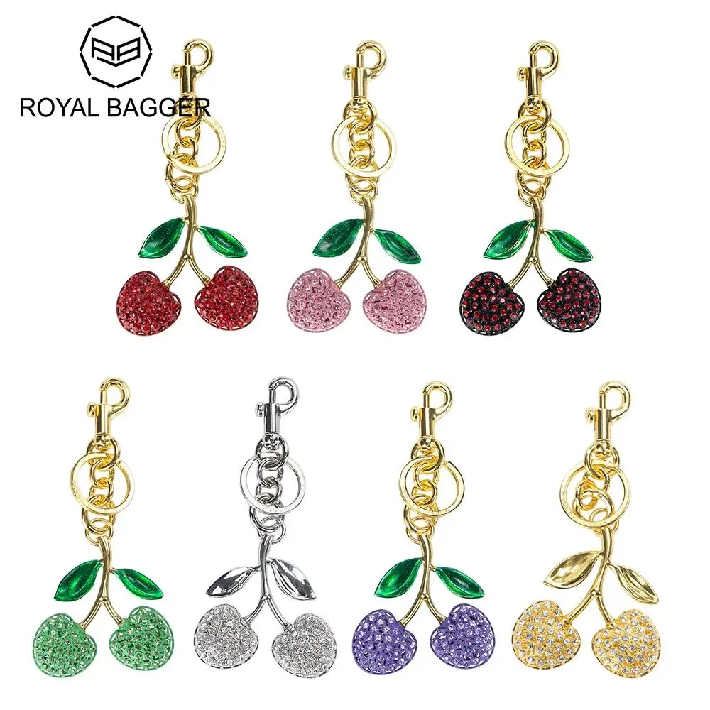 Royal Bagger Cute Cherry Gift Keychain for Women, Women's Fashion Bag Charm, Wallet Pendant Accessory, Keychain Decor, Key Charms 001