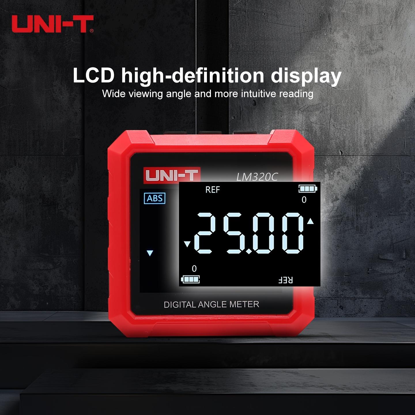 Digital Angle Meter, Magnetic Digital Angle Finder 4x90° Measurement, 3-Sided Magnetic Base Inclinometer, Relative/Absolute Mode, Electronic Angle Gauge with Unit Conversion for Woodworking, Construction & DIY