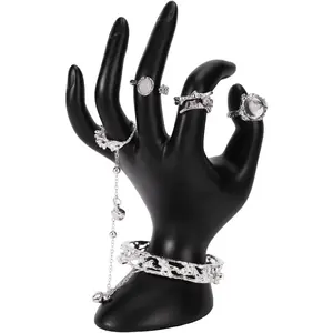 Hand  holder Ring holder for  For Displaying Bracelets, Rings,  and Room decorations and Store event displays (black)