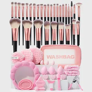 Makeup Tool Set, 53pcs/set Makeup Brush & Makeup Sponge & Face Cleaning Sponge & Brush Cleaning Tool & More, Professional Makeup Tools for Women, Cosmetic