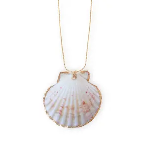 OWEO Yellow Gold Natural Shell Necklace