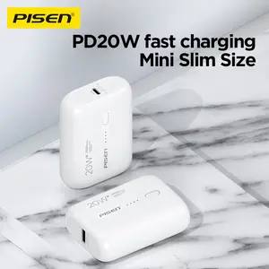 PISEN-Power Tiny 20W Mini 10000mAh Power Bank,Portable Phone Charger Travel Essentials Battery Pack for iPhone 17/16/15/14/13/12, iPad, MacBook, Android, Samsung Galaxy etc.