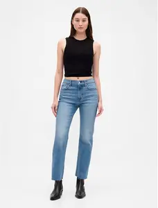 High Rise ’90s Slim Straight Crop Jeans